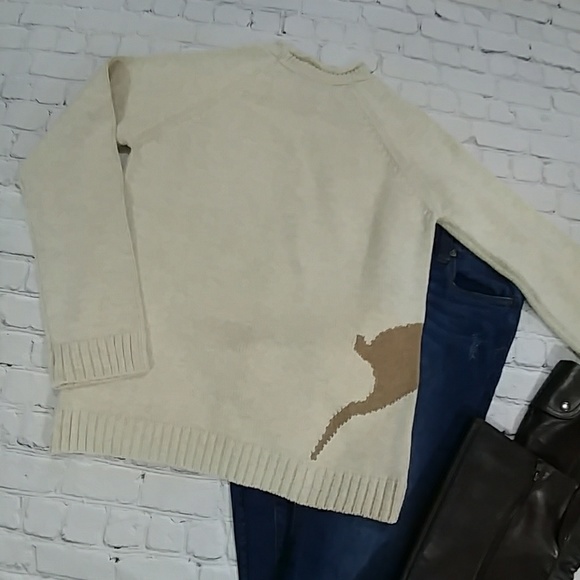 NWT Coldwater Creek Prancing Deer Sweater - Picture 5 of 8